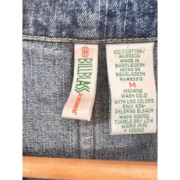 Bill Blass Jeanswear Women M Blue Medium Wash Denim Jeans Jacket Blazer 90s Y2K - Picture 5 of 7